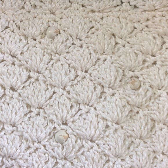 Vintage Ivory clutch crocheted- EUC vintage purse - Picture 2 of 6